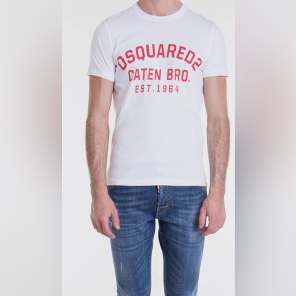 Dsqured2 Mens White T-Shirt Sz XXL - Picture 3 of 7